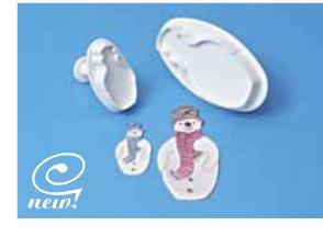 STAMPO ESPULSIONE PUPAZZO DI NEVE NATALE