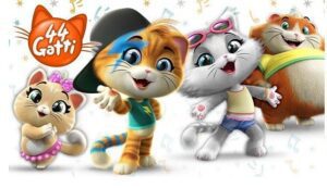 CIALDA PER TORTE IN ZUCCHERO 44 GATTI RETTANGOLARE