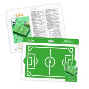 STENCIL CAMPO DI CALCIO DECORA