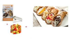 kit  Stampi Cannoli Siciliani con frutta candita