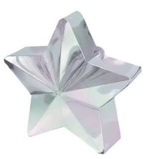 PESETTO STELLA ARGENTO IRIDESCENTE PER SOSTEGNO FOIL