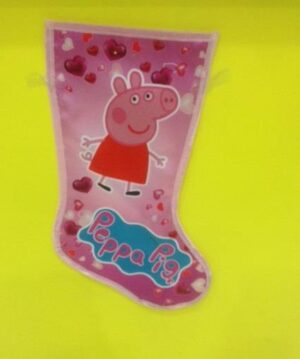 CALZA  BEFANA PEPPA PIG BORDATE CM 35