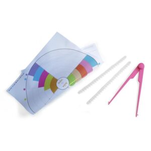KIT COMPASSO DECORA CON 3 FASCETTE DENTATE E TAPPETINO