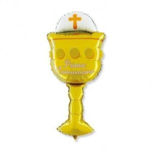 Pallone Mylar Calice Prima Comunione 51x119 cm