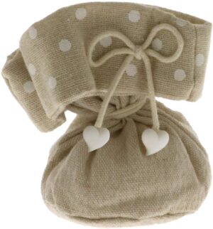 10 Sacchetti yuta pois portaconfetti 13x13 cm