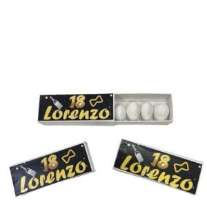 Scatole portaconfetti fiammifero con grafica personalizzata 10pz