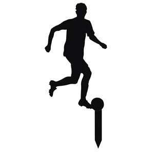 Cake Topper Decorazione Calciatore Uomo