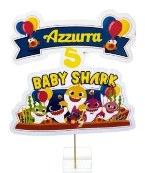 CAKE TOPPER BABY SHARK PERSONALIZZABILE