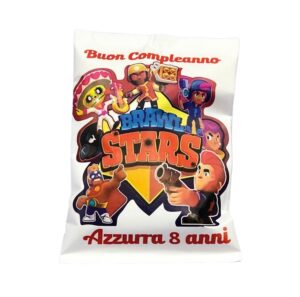 BRAWL STARS 10 BUSTINE DI PATATINEPERSONALIZZATE 10 pz