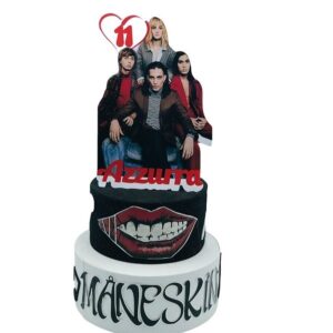 TORTA SCENOGRAFICA MANESKIN CON TOPPER PERSONALIZZATO