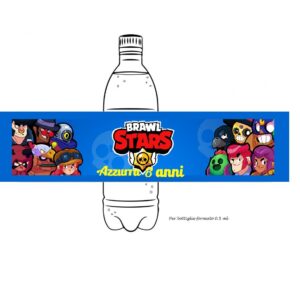 Brawl Stars Etichette adesive per acqua Personalizzabili 12  pz