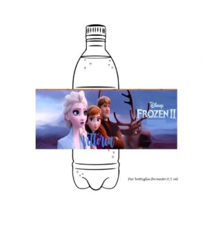 Frozen   Etichette adesive per acqua Personalizzabili 12 pz