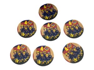 40 BOLLINI ADESIVI SAM IL POMPIERE PERSONALIZZABILE