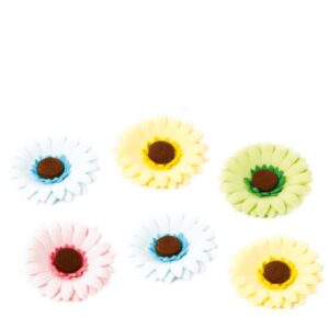 GERBERA IN ZUCCHERO COLORI PASTELLO