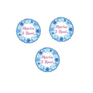 20 Tag Frozen per bomboniere o gadget Personalizzabili