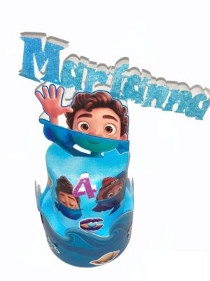 TORTA SCENOGRAFICA LUCA  2 PIANI CON TOPPER PERSONALIZZATO