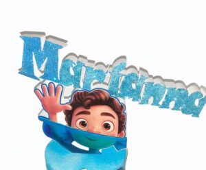 CAKE TOPPER IN POLISTIROLO PERSONALIZZATO LUCA