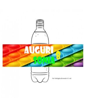 12 Etichette adesive per acqua POP IT Personalizzabili