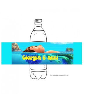 12 Etichette adesive per acqua LUCA Personalizzabili
