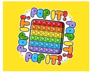 CIALDA SU ZUCCHERO POP IT RETTANGOLARE PER TORTA