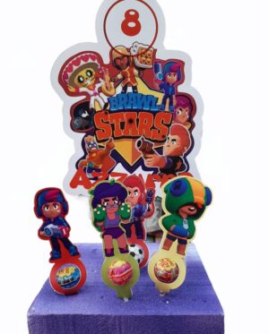 Brawl Stars Kit Chupa Chups con Topper Personalizzato