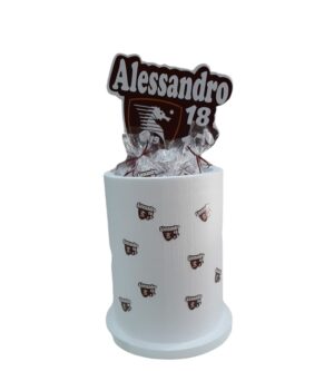 KIT FESTA SALERNITANA CON 30  SACCHETTI PERSONALIZZATI ,BOX,E SAGOMA IN POLISTIROLO