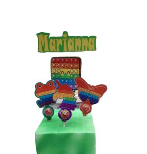 KIT CHUPA CHUPS POP IT CON BASE E TOPPER PERSONALIZZATO