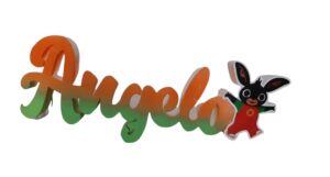 SAGOMA IN POLISTIROLO BING  CON  NOME PERSONALIZZATO