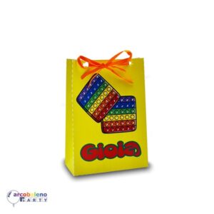 12 Scatole Pop It Modello Shopping  Personalizzabili per confetti caramelle