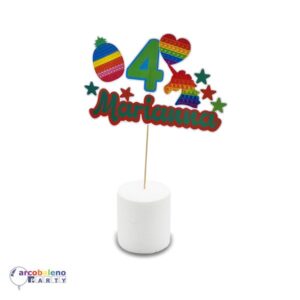 CAKE TOPPER POP IT PERSONALIZZABILE