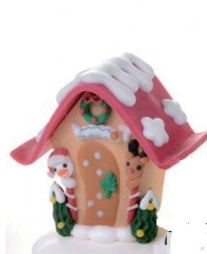 CASETTA DI NATALE CON DECORI IN ZUCCHERO SENZA GLUTINE