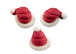 3 CAPPELLINI IN ZUCCHERO BABBO NATALE
