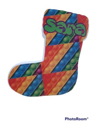 CALZA IN POLISTIROLO POP IT  CON NOME PERSONALIZZATO