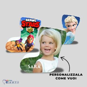 CALZA  BEFANA/ EPIFANIA IN POLISTIROLO CON STAMPA  PERSONALIZZATA