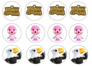 CIALDA SU ZUCCHERO ANIMAL CROSSING 12 IMPRONTE PER BISCOTTI CUPCAKES