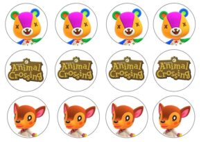 CIALDA SU OSTIA ANIMAL CROSSING 12 IMPRONTE PER BISCOTTI CUPCAKES