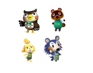 Magneti Animal Crossing Personalizzabili con Nome Set da 10 Pz