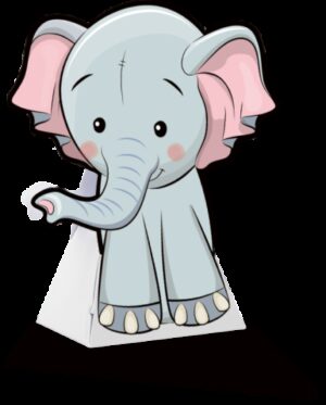 10 SCATOLE PER CONFETTI/ CARAMELLE  ELEFANTE