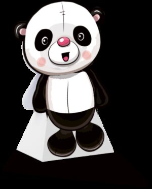 10 SCATOLE PER CONFETTI/ CARAMELLE  PANDA