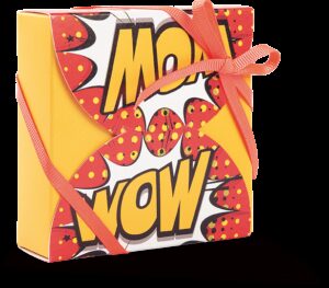 10 SCATOLE PER CONFETTI/ CARAMELLE   POP ART STAMPA  WAU cm 9