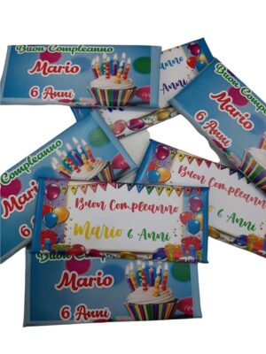 Tavoletta Di Cioccolato per Compleanni Personalizzata