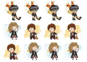 CIALDA SU ZUCCHERO HARRY POTTER 12 IMPRONTE PER BISCOTTI CUPCAKES