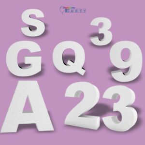 NUMERO/ LETTERA IN POLISTIROLO bianco/colorato