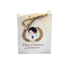 12 Scatole Comunione Prestige Boy Personalizzabili per confetti caramelle
