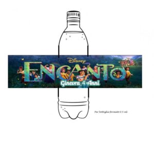 Encanto Etichette adesive per acqua Personalizzabili pz 12