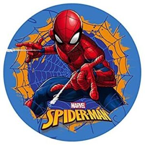 CIALDA PER TORTA  SU ZUCCHERO SPIDERMAN ROTONDA