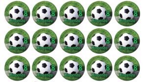 40 BOLLINI ADESIVI CALCIO PERSONALIZZABILE
