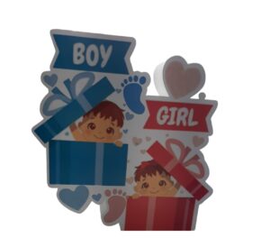 SAGOMA IN POLISTIROLO BOY O GIRL?  GENDER REVEAL MODELLO A SCELTA