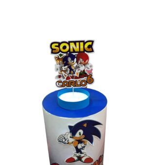 CAKE TOPPER SONIC PERSONALIZZABILE