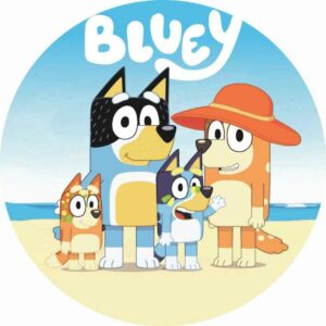 CIALDA PER TORTA  ROTONDA BLUEY